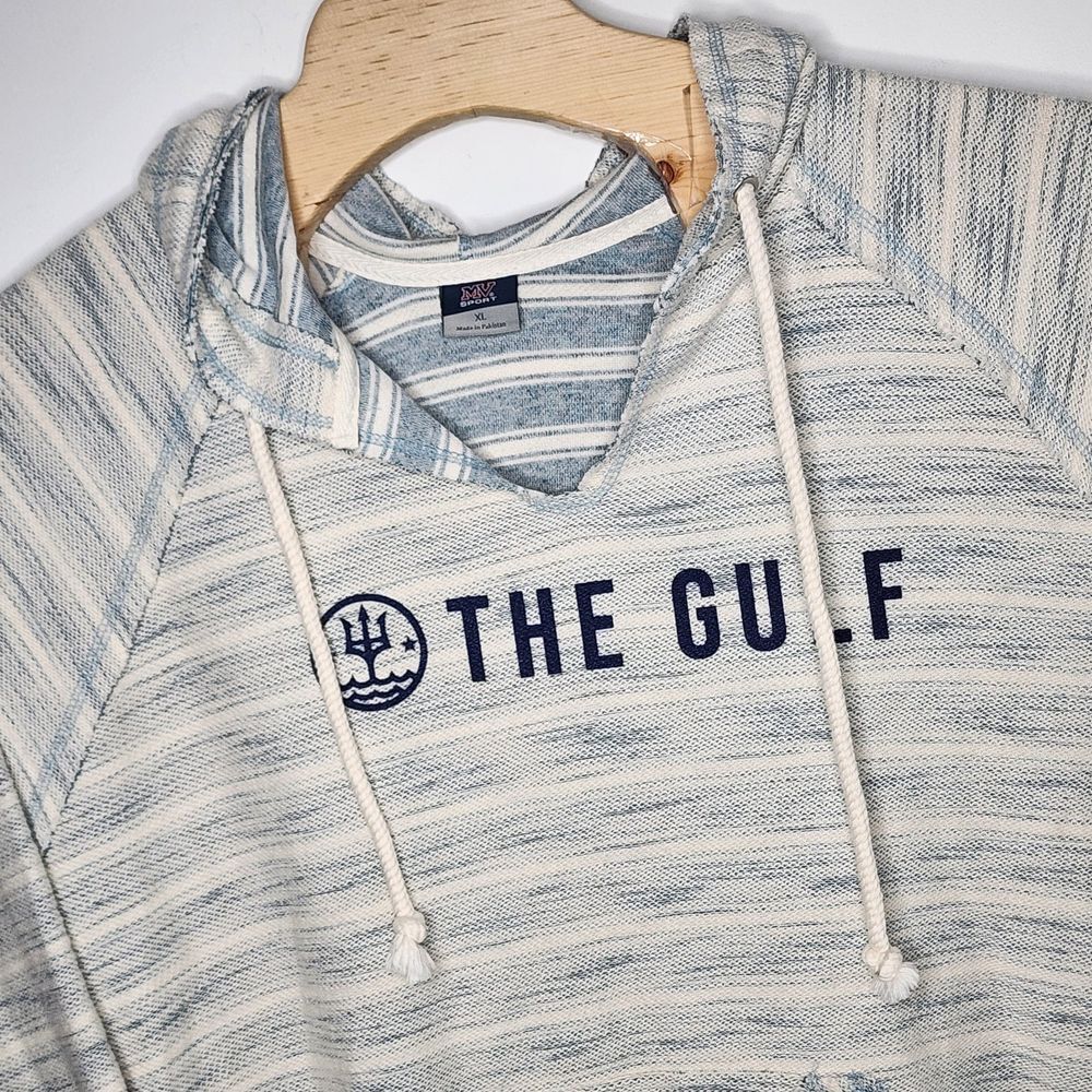 MV Sport Men's Sweatshirt Hooded Pullover THE‎ GULF Size XL Beige
